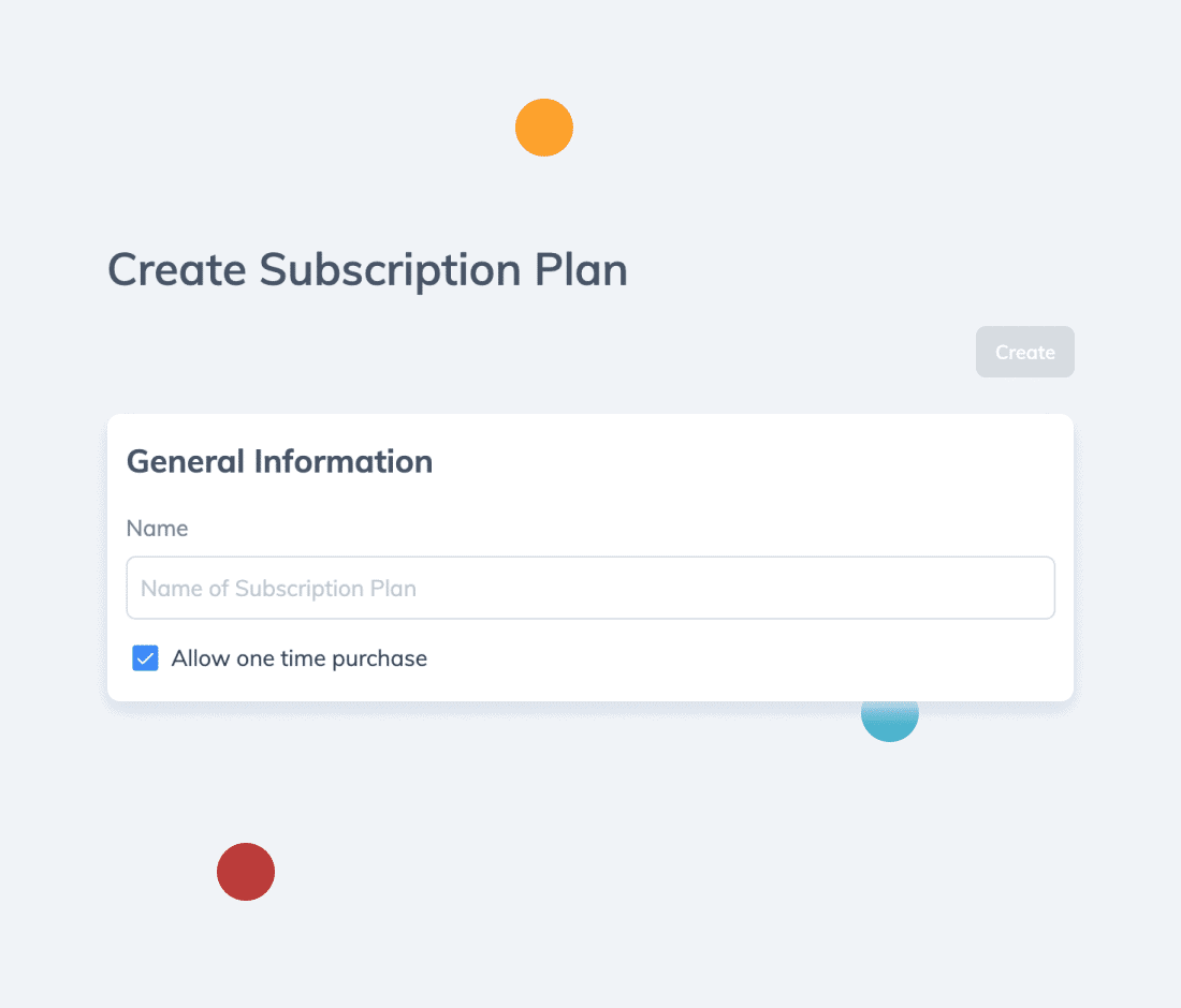Create Plans