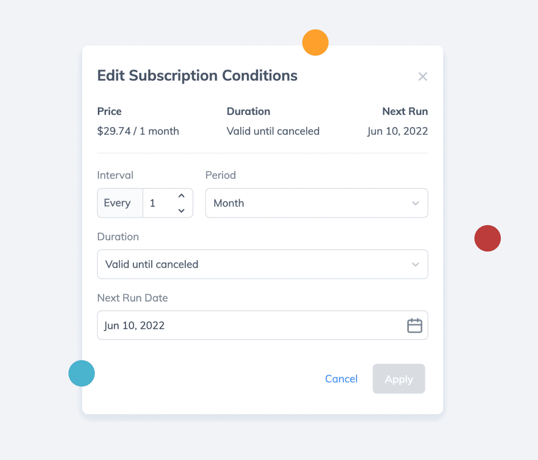 Manage Subscriptions