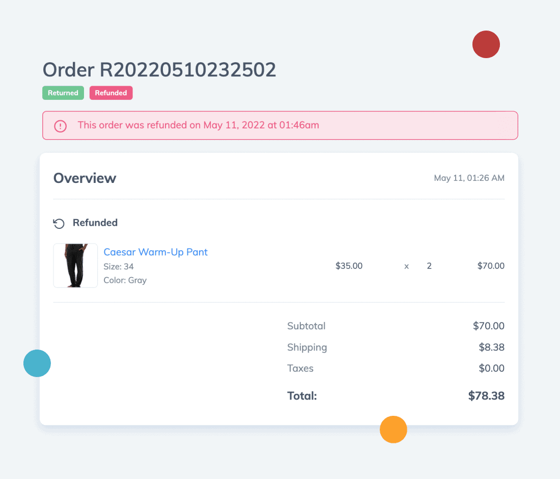 Process Returns and Refunds